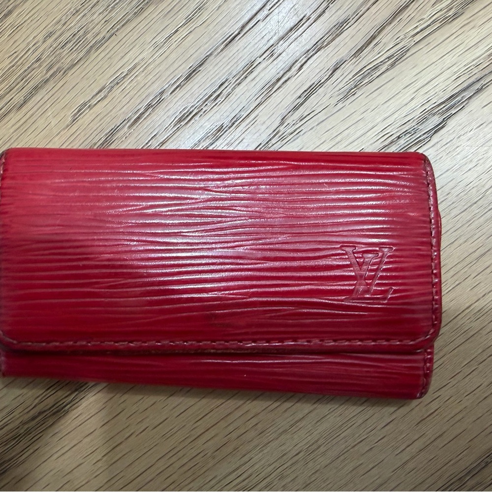 Vintage Louis Vuitton Red Women's Key Holder
